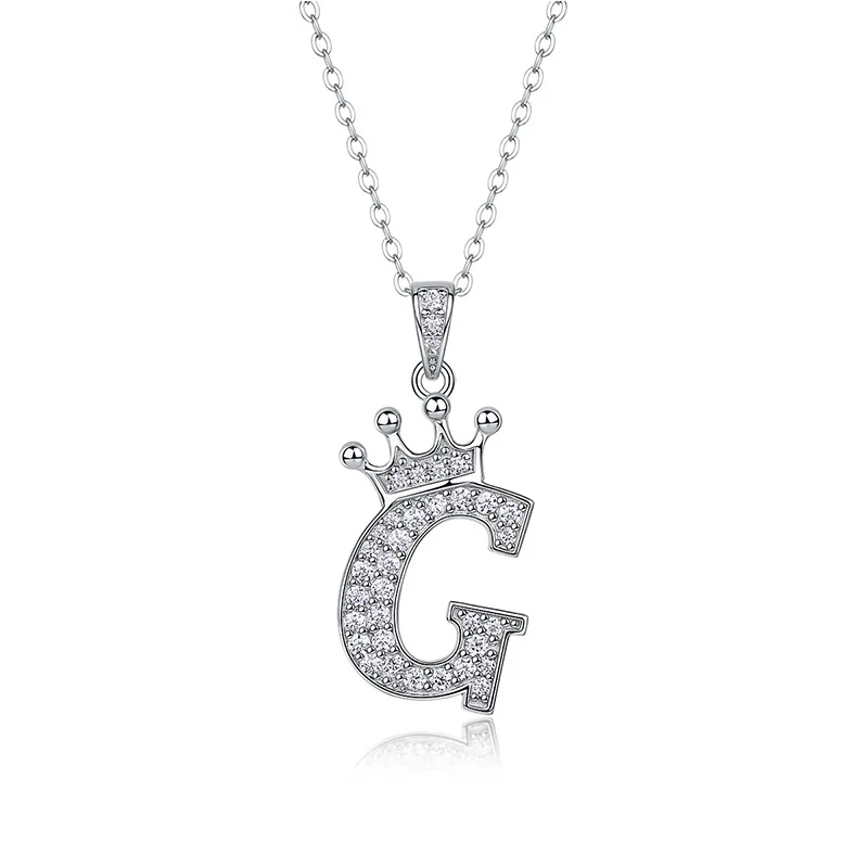 Dây Chuyền Bạc Nữ đính Kim Cương Moissanite Hình Chữ Cái Valerie LILI 159721 28