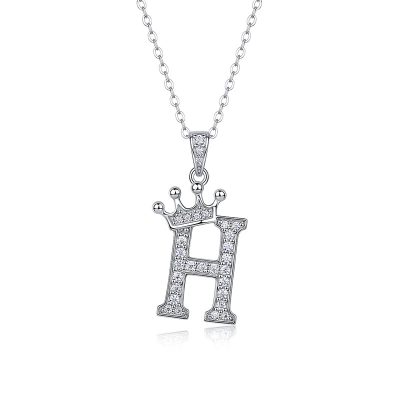 Dây Chuyền Bạc Nữ đính Kim Cương Moissanite Hình Chữ Cái Valerie LILI 159721 30