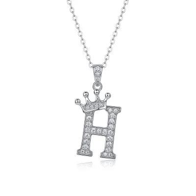 Dây Chuyền Bạc Nữ đính Kim Cương Moissanite Hình Chữ Cái Valerie LILI 159721 30