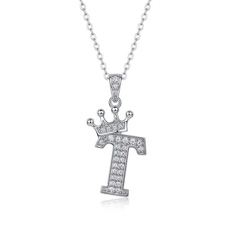 Dây Chuyền Bạc Nữ đính Kim Cương Moissanite Hình Chữ Cái Valerie LILI 159721 32