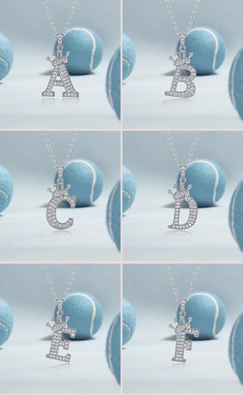 Dây Chuyền Bạc Nữ đính Kim Cương Moissanite Hình Chữ Cái Valerie LILI 159721 33