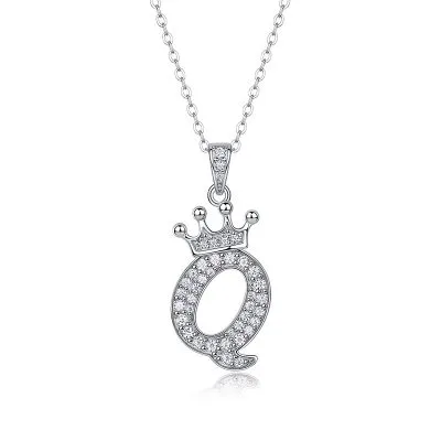 Dây Chuyền Bạc Nữ đính Kim Cương Moissanite Hình Chữ Cái Valerie LILI 159721 5