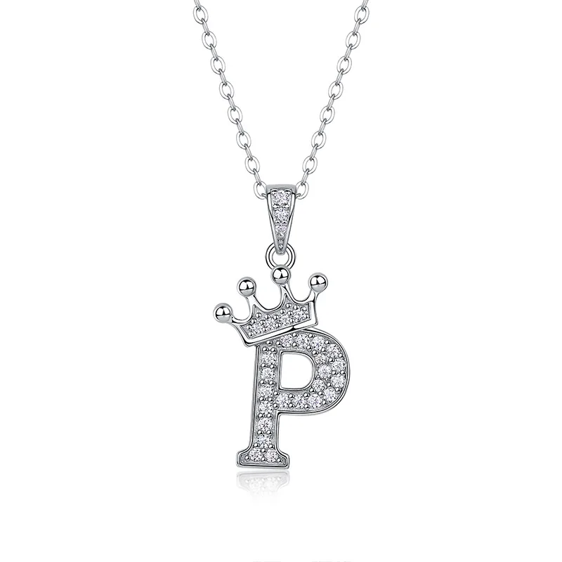 Dây Chuyền Bạc Nữ đính Kim Cương Moissanite Hình Chữ Cái Valerie LILI 159721 6