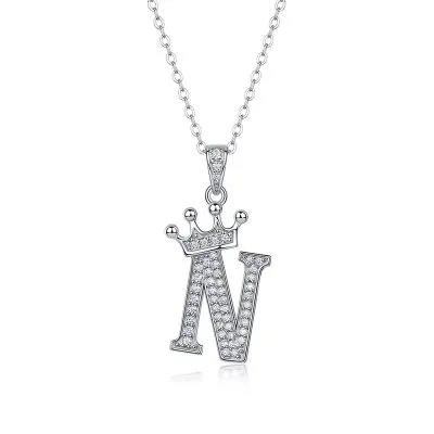 Dây Chuyền Bạc Nữ đính Kim Cương Moissanite Hình Chữ Cái Valerie LILI 159721 7