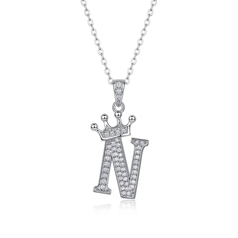 Dây Chuyền Bạc Nữ đính Kim Cương Moissanite Hình Chữ Cái Valerie LILI 159721 7
