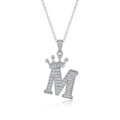 Dây Chuyền Bạc Nữ đính Kim Cương Moissanite Hình Chữ Cái Valerie LILI 159721 9