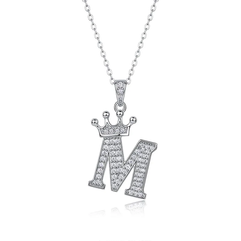Dây Chuyền Bạc Nữ đính Kim Cương Moissanite Hình Chữ Cái Valerie LILI 159721 9