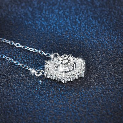 Dây Chuyền Bạc Nữ đính Kim Cương Moissanite Hoa Hướng Dương Kehlani LILI 159812 3