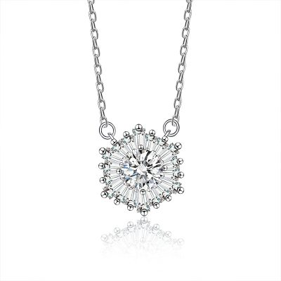 Dây Chuyền Bạc Nữ đính Kim Cương Moissanite Hoa Hướng Dương Kehlani LILI 159812 4