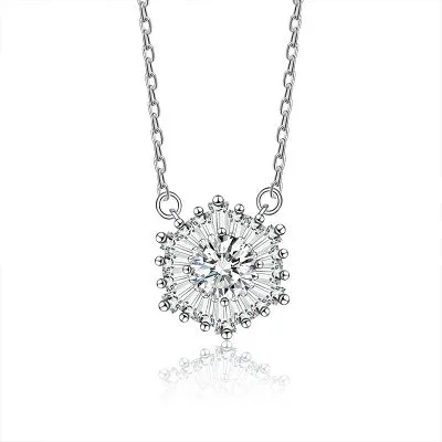 Dây Chuyền Bạc Nữ đính Kim Cương Moissanite Hoa Hướng Dương Kehlani LILI 159812 4