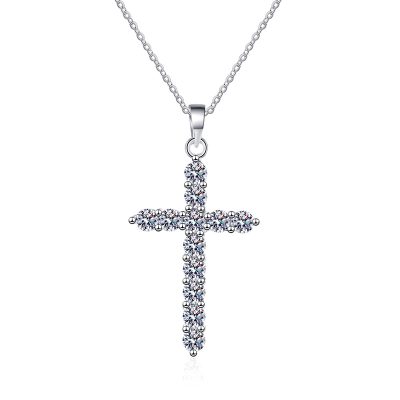 Dây Chuyền Bạc Nữ đính Kim Cương Moissanite Thánh Giá Chữ Thập Sage LILI 159711 5