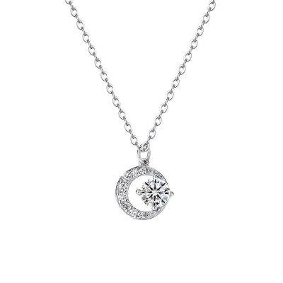Dây Chuyền Bạc Nữ đính Kim Cương Moissanite Trăng Và Sao Sloane LILI 159798 6