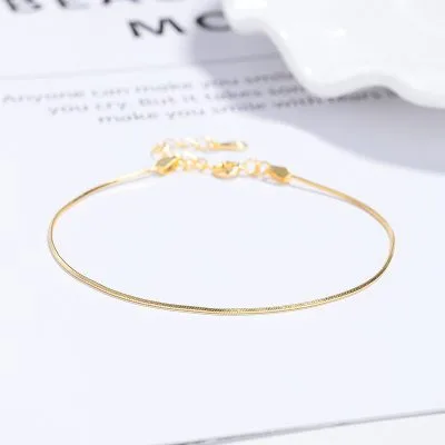 Lắc Tay Bạc Nữ Chuỗi Tròn Trơn Emma LILI 158098 2