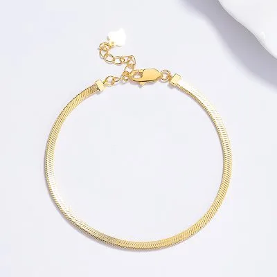 Lắc Tay Bạc Nữ Chuỗi Xương Rắn Olivia LILI 158078 2