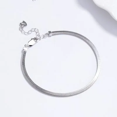Lắc Tay Bạc Nữ Chuỗi Xương Rắn Olivia LILI 158078 6