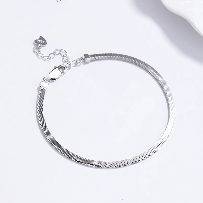 Lắc Tay Bạc Nữ Chuỗi Xương Rắn Olivia LILI 158078 6