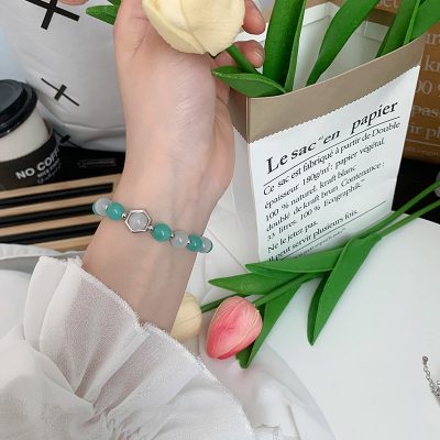 Lắc Tay Bạc Nữ đính đá Mắt Mèo Phong Thủy Scarlett LILI 158757 2
