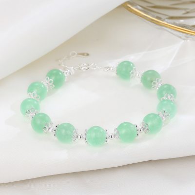 Lắc Tay Bạc Nữ đính đá Phong Thủy Tự Nhiên Iris LILI 158599 1