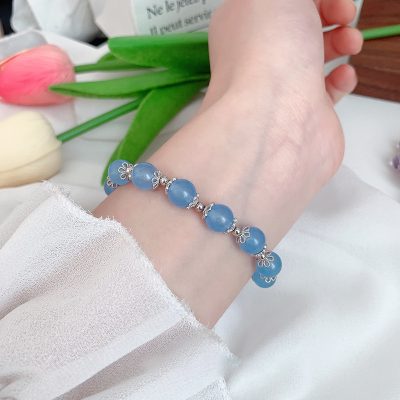 Lắc Tay Bạc Nữ đính đá Phong Thủy Tự Nhiên Iris LILI 158599 4