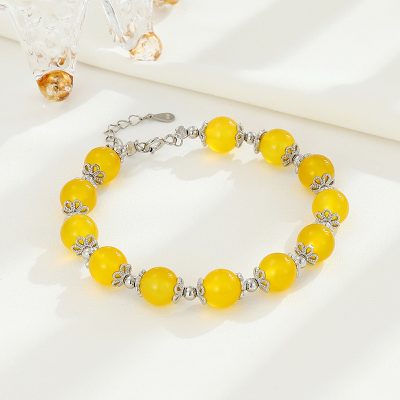 Lắc Tay Bạc Nữ đính đá Phong Thủy Tự Nhiên Iris LILI 158599 7