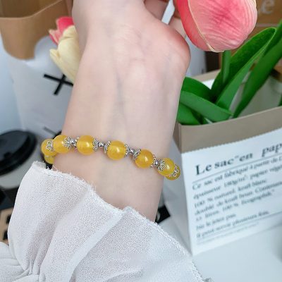 Lắc Tay Bạc Nữ đính đá Phong Thủy Tự Nhiên Iris LILI 158599 8