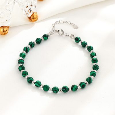 Lắc Tay Bạc Nữ đính đá Phong Thủy Tự Nhiên Nhỏ Tinh Tế Dania LILI 158526 13