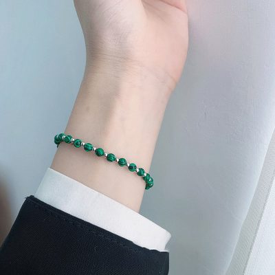 Lắc Tay Bạc Nữ đính đá Phong Thủy Tự Nhiên Nhỏ Tinh Tế Dania LILI 158526 14