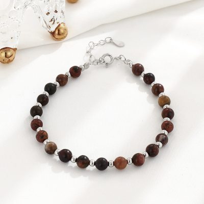 Lắc Tay Bạc Nữ đính đá Phong Thủy Tự Nhiên Nhỏ Tinh Tế Dania LILI 158526 15