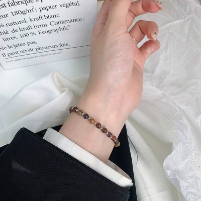 Lắc Tay Bạc Nữ đính đá Phong Thủy Tự Nhiên Nhỏ Tinh Tế Dania LILI 158526 16