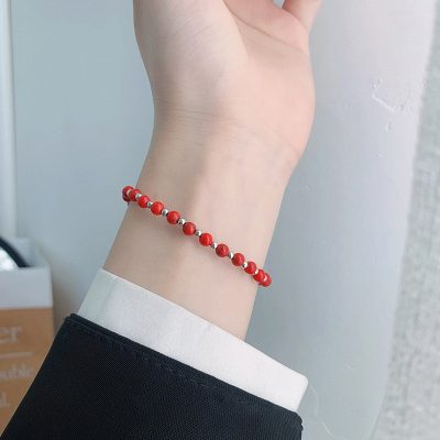 Lắc Tay Bạc Nữ đính đá Phong Thủy Tự Nhiên Nhỏ Tinh Tế Dania LILI 158526 6
