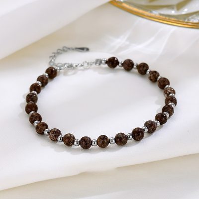 Lắc Tay Bạc Nữ đính đá Phong Thủy Tự Nhiên Nhỏ Tinh Tế Dania LILI 158526 7