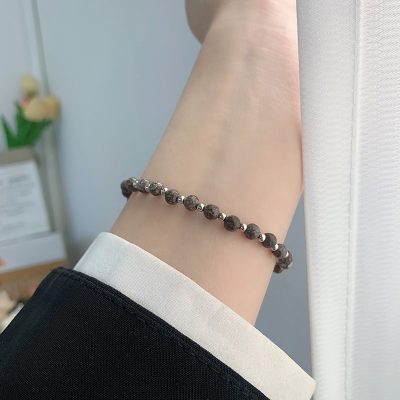 Lắc Tay Bạc Nữ đính đá Phong Thủy Tự Nhiên Nhỏ Tinh Tế Dania LILI 158526 8