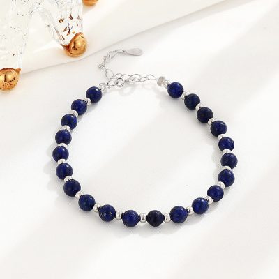 Lắc Tay Bạc Nữ đính đá Phong Thủy Tự Nhiên Nhỏ Tinh Tế Dania LILI 158526 9
