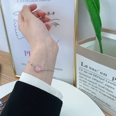 Lắc Tay Bạc Nữ đính đá Phong Thủy Tự Nhiên Nhỏ Tinh Tế Halo LILI 158496 16