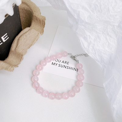 Lắc Tay Bạc Nữ đính đá Phong Thủy Tự Nhiên Tròn Olivia LILI 158624 3