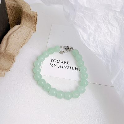 Lắc Tay Bạc Nữ đính đá Phong Thủy Tự Nhiên Tròn Olivia LILI 158624 4