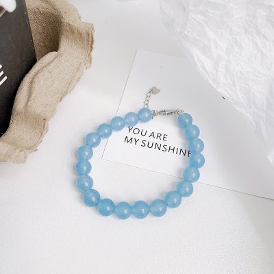 Lắc Tay Bạc Nữ đính đá Phong Thủy Tự Nhiên Tròn Olivia LILI 158624 5