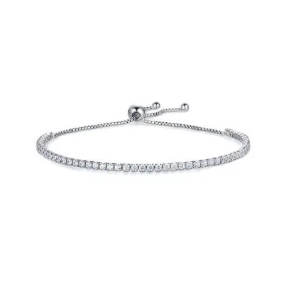 Lắc Tay Bạc Nữ đính Kim Cương Moissanite Miller LILI 158453 4