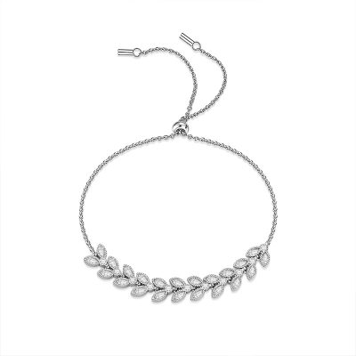 Lắc Tay Bạc Nữ đính Kim Cương Moissanite Vòng Nguyệt Quế Andie LILI 158472 5