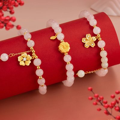 Lắc Tay Bạc Nữ đính Ngọc Bích Hetian Nora LILI 158806 1