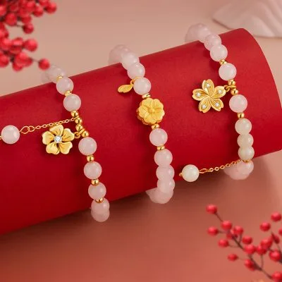 Lắc Tay Bạc Nữ đính Ngọc Bích Hetian Nora LILI 158806 1