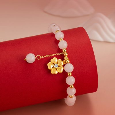 Lắc Tay Bạc Nữ đính Ngọc Bích Hetian Nora LILI 158806 3