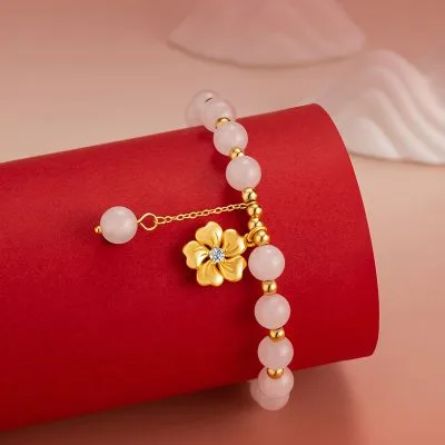 Lắc Tay Bạc Nữ đính Ngọc Bích Hetian Nora LILI 158806 3