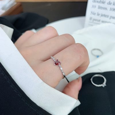 Nhẫn Bạc Nữ đính đá CZ Hình Trái Tim Riley LILI 159000 2