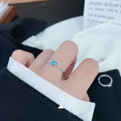 Nhẫn Bạc Nữ đính đá CZ Hình Trái Tim Riley LILI 159000 8