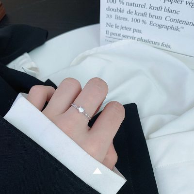 Nhẫn Bạc Nữ đính đá CZ Hình Trái Tim Riley LILI 159000 9