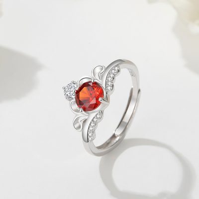 Nhẫn Bạc Nữ đính đá CZ Hình Vương Miện Công Chúa Elena LILI 159017 3