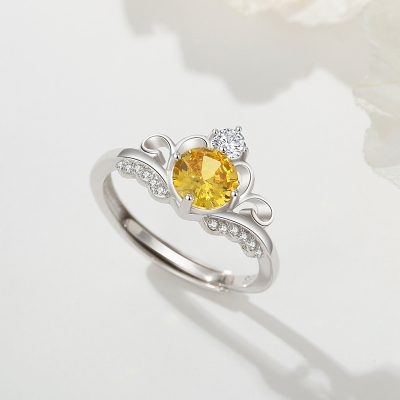 Nhẫn Bạc Nữ đính đá CZ Hình Vương Miện Công Chúa Elena LILI 159017 4