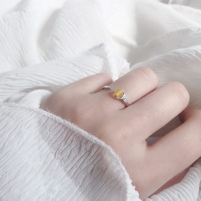 Nhẫn Bạc Nữ đính đá Phong Thủy Tự Nhiên Alice LILI 159228 10