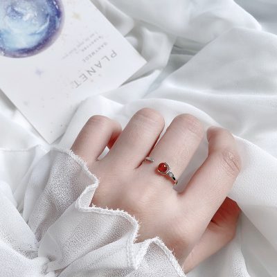 Nhẫn Bạc Nữ đính đá Phong Thủy Tự Nhiên Alice LILI 159228 4